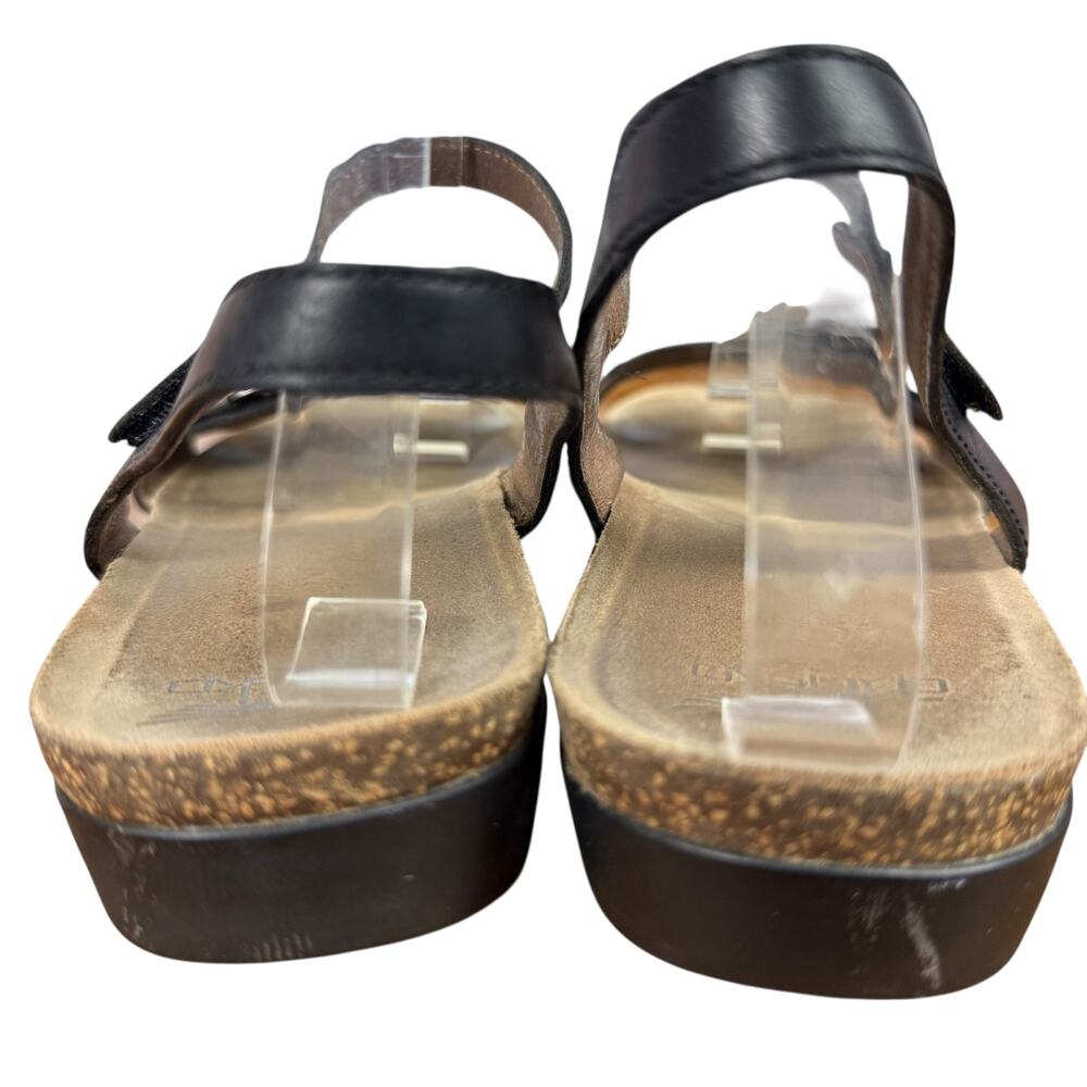 Dansko Rebekah 6021470200 Black Leather Sandals Ankle Strap Shoes sz 41 10.5 11 - Picture 11 of 16
